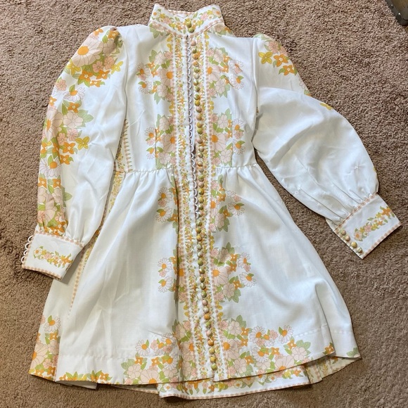 SOLD Boutique Zimmermann dupe Floral Dress - Picture 3 of 6